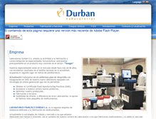 Tablet Screenshot of laboratoriosdurban.com